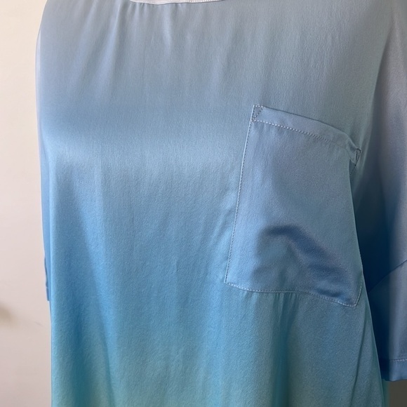 Badgley Mischka Hombre Short Sleeve Silk Tunic Size 1X - Picture 2 of 6